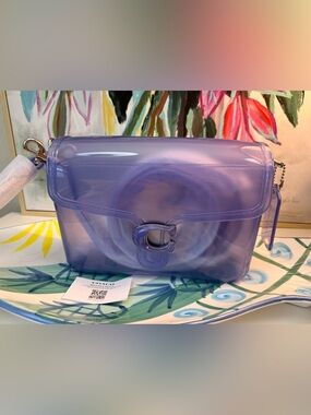 New 💯 Authentic COACH RUNWAY LIMITED EDITION PURPLE VIOLET JELLY TABBY